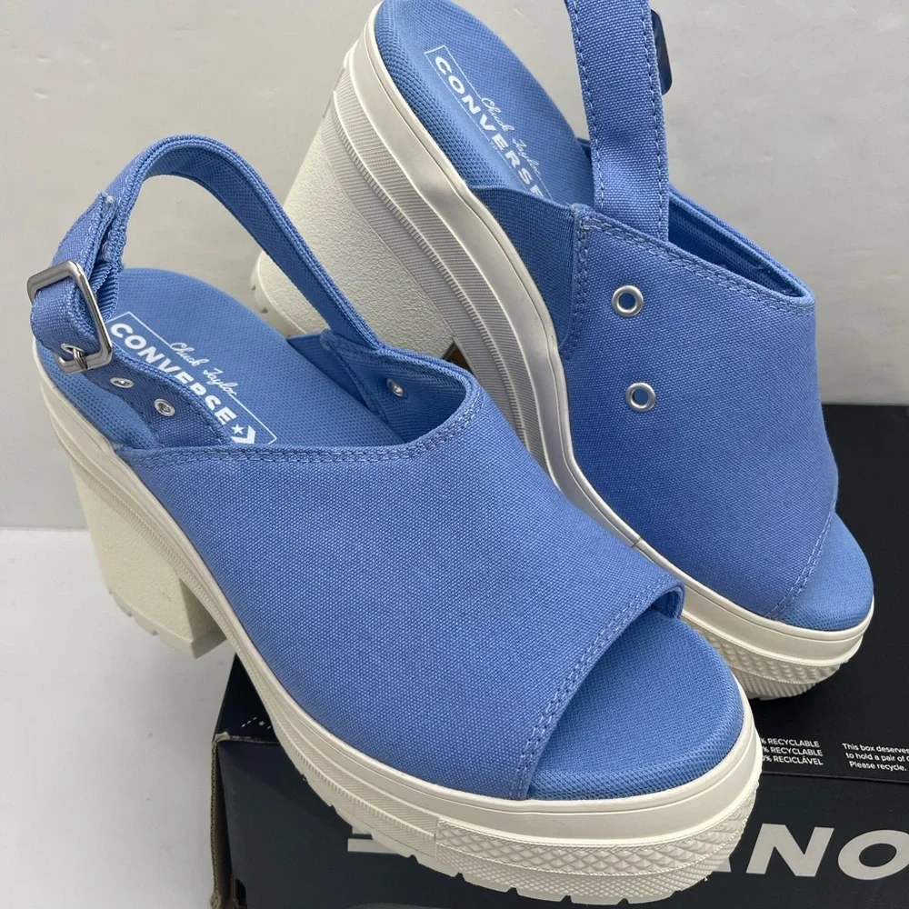 Converse WMNS A13810F
CHUCK 70 DE LUXE HEEL MULE OX OPEN SKY/EGRET Platform Heel - Picture 6 of 16